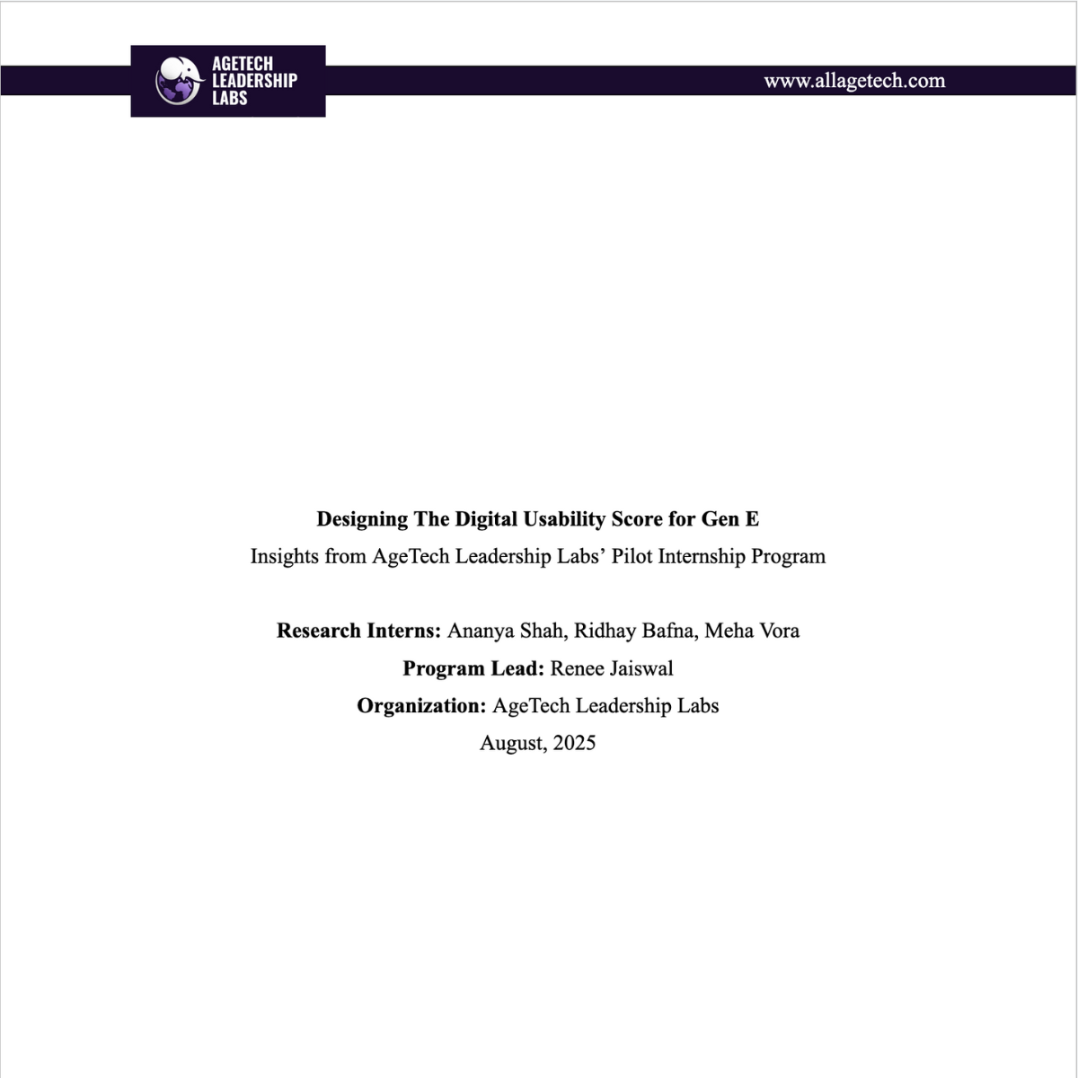 White Paper: Digital Usability Score